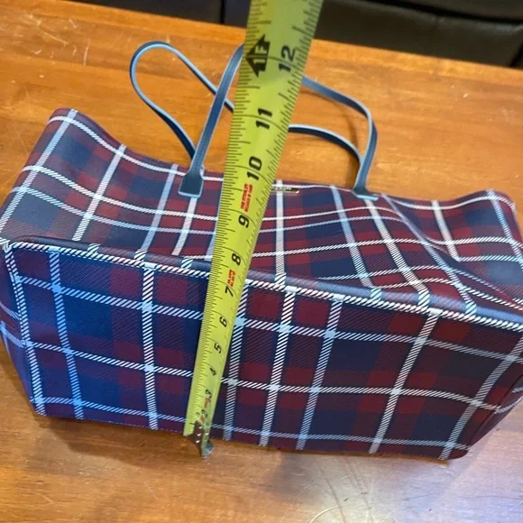 Kate Spade plaid tote bag - Picture 3 of 6